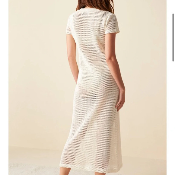 NWT Saint Holiday The Bungalow Crochet T-Shirt Dress Coverup - Picture 3 of 5